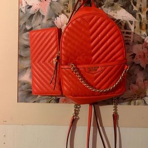 Victoria Secret Mini Backpack With Matching Wallet